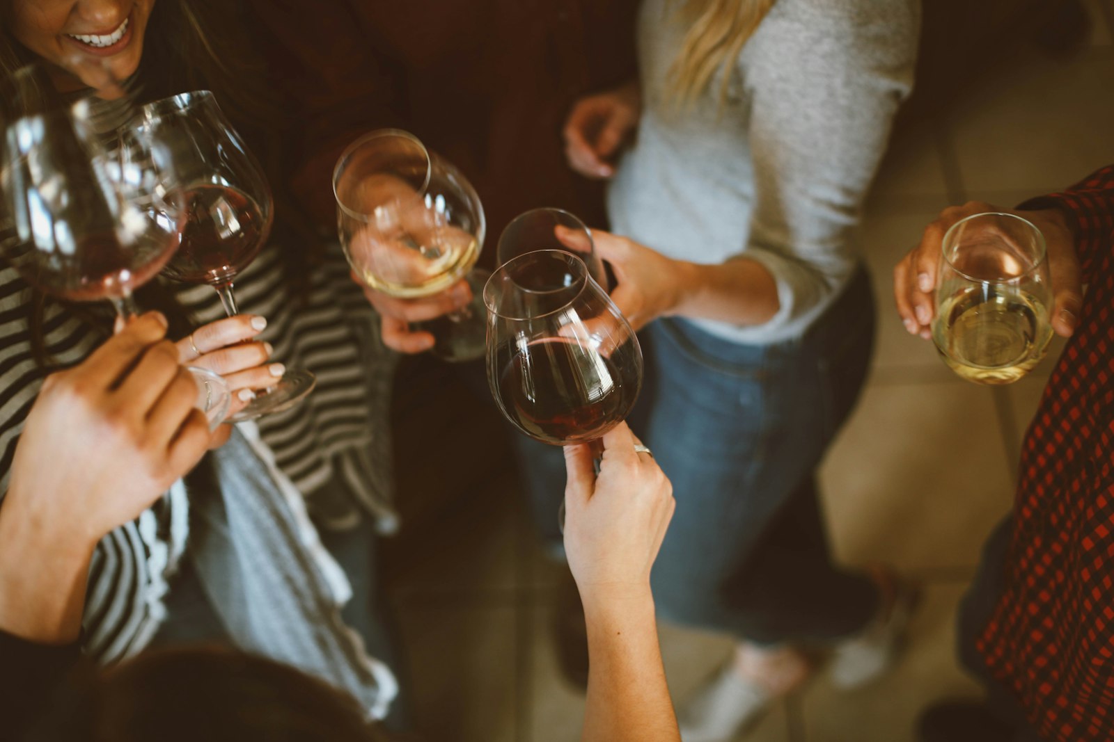 Group of guests celebrating at a private NYC bar tour